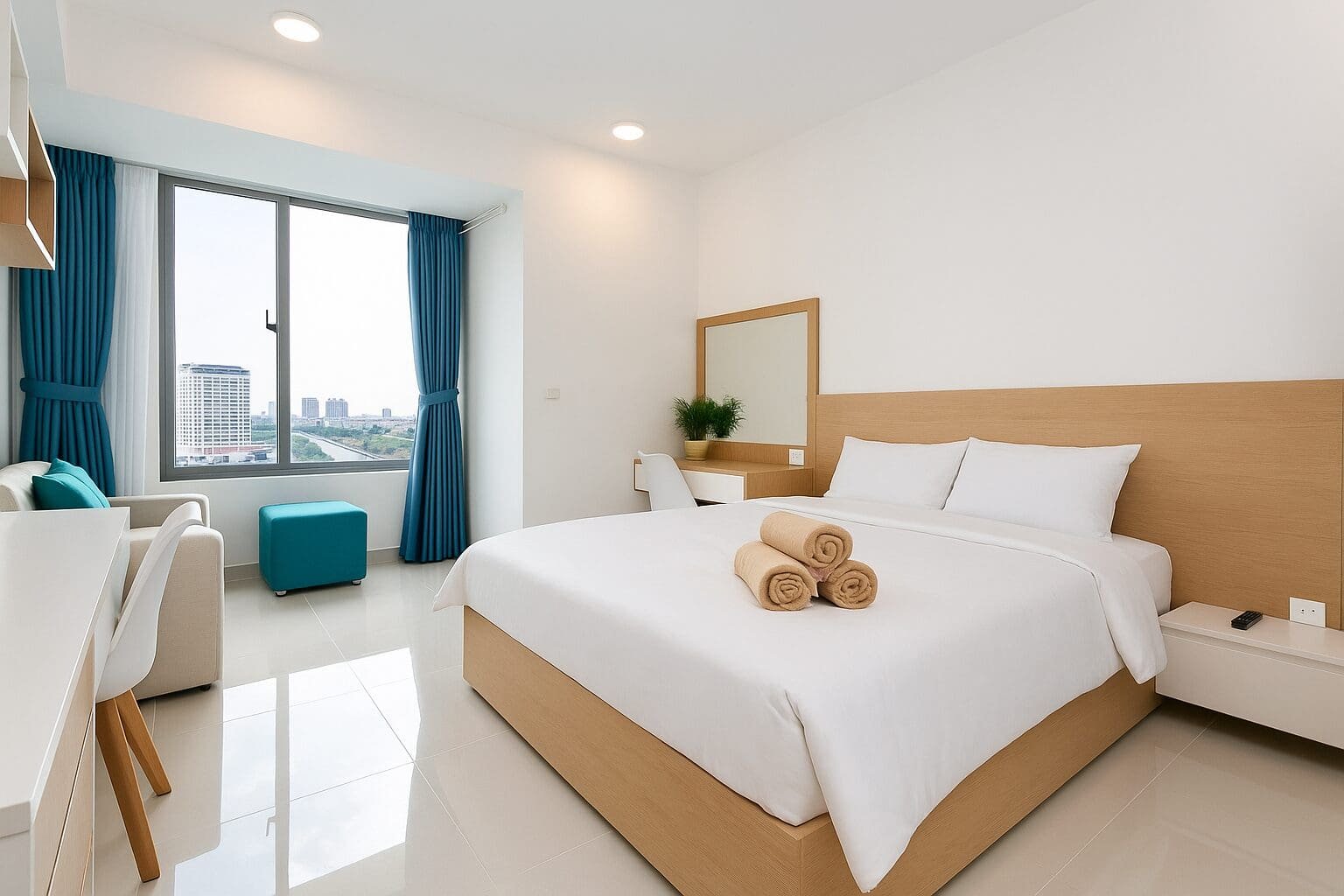 Căn hộ Studio RiverGate Residence Quận 4 view kênh Bến Nghé
