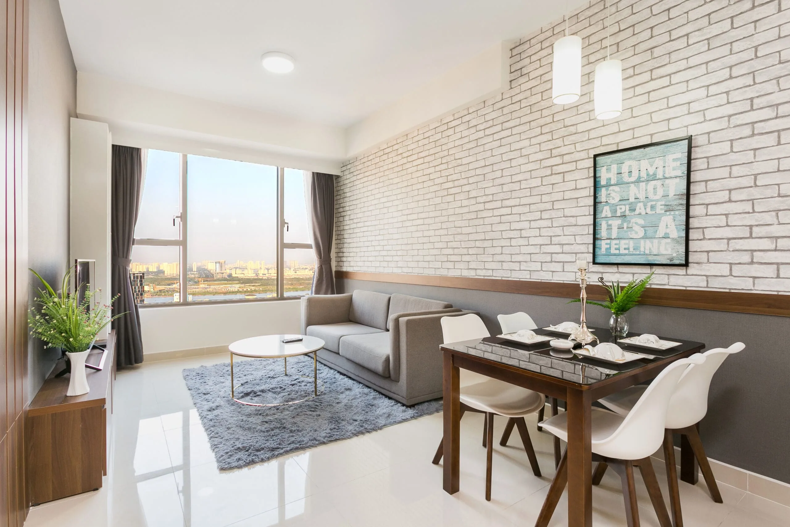 Living room of Two-Bedroom Apartment at RiverGate Residence District 4