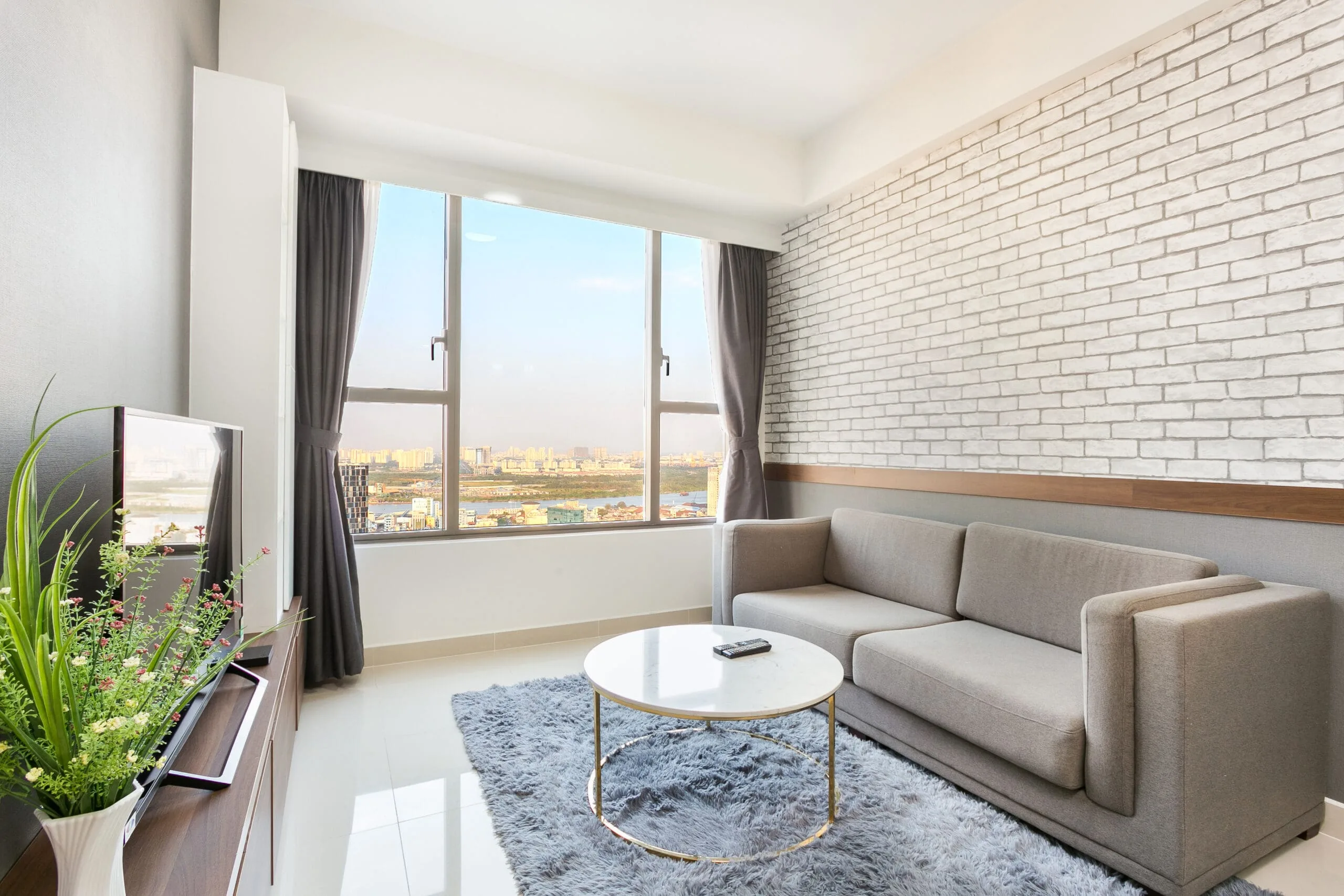 Two-Bedroom Apartment with city view at RiverGate Residence