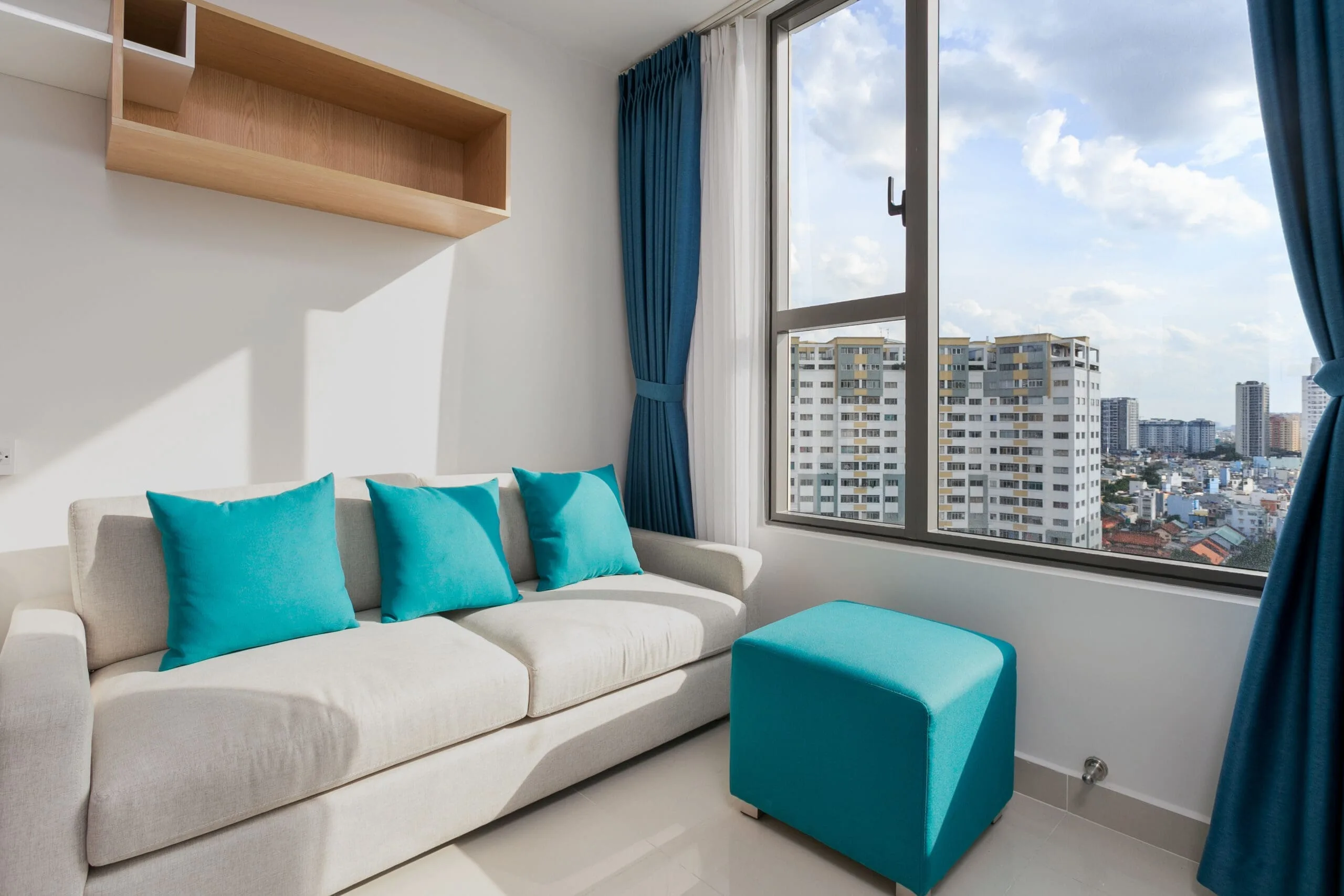 City view from Studio Apartment at RiverGate Residence Ho Chi Minh City