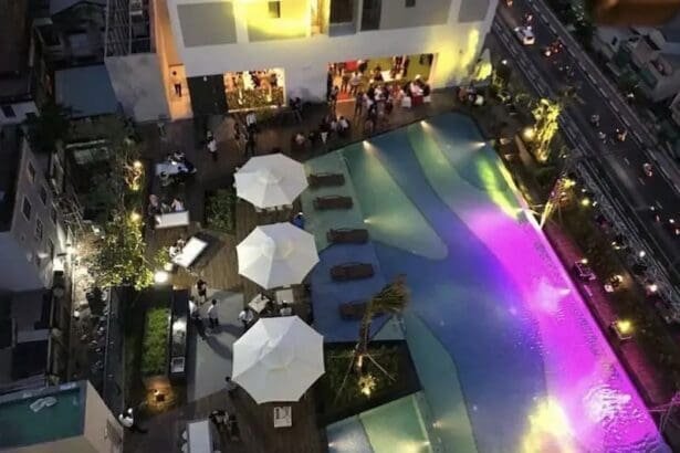 Khu vực barbecue ngoài trời tại RiverGate Residence