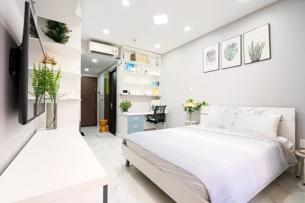 Căn hộ Studio RiverGate Residence đầy đủ tiện nghi, thiết kế hiện đại