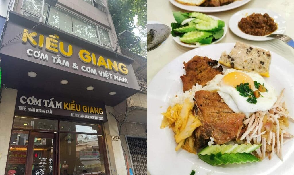 Cơm tấm Kiều Giang – quán cơm tấm nổi tiếng tại Sài Gòn với thực đơn đa dạng