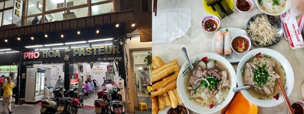 Phở Hòa Pasteur – quán phở lâu đời nổi tiếng ở Sài Gòn