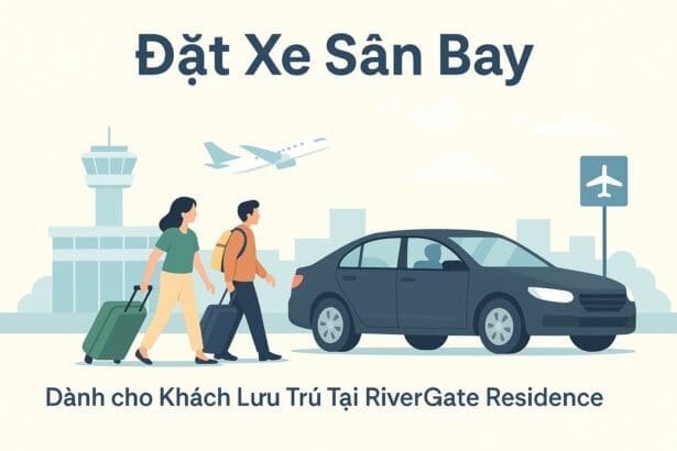 Dịch vụ đặt xe đưa đón sân bay dành cho khách lưu trú tại RiverGate Residence – tiện lợi, an toàn, giá minh bạch