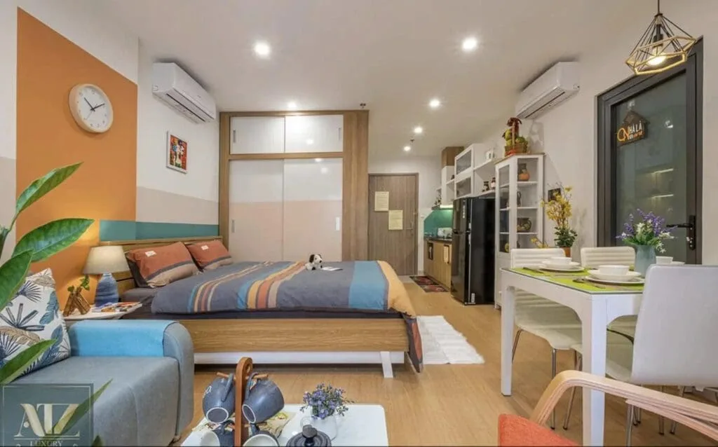Standard RiverGate Residence studio apartment layout – District 4 HCMC