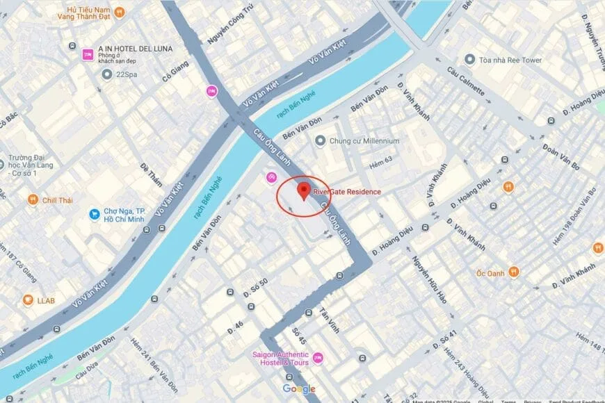 Hướng dẫn cách di chuyển đến RiverGate Residence nhanh nhat