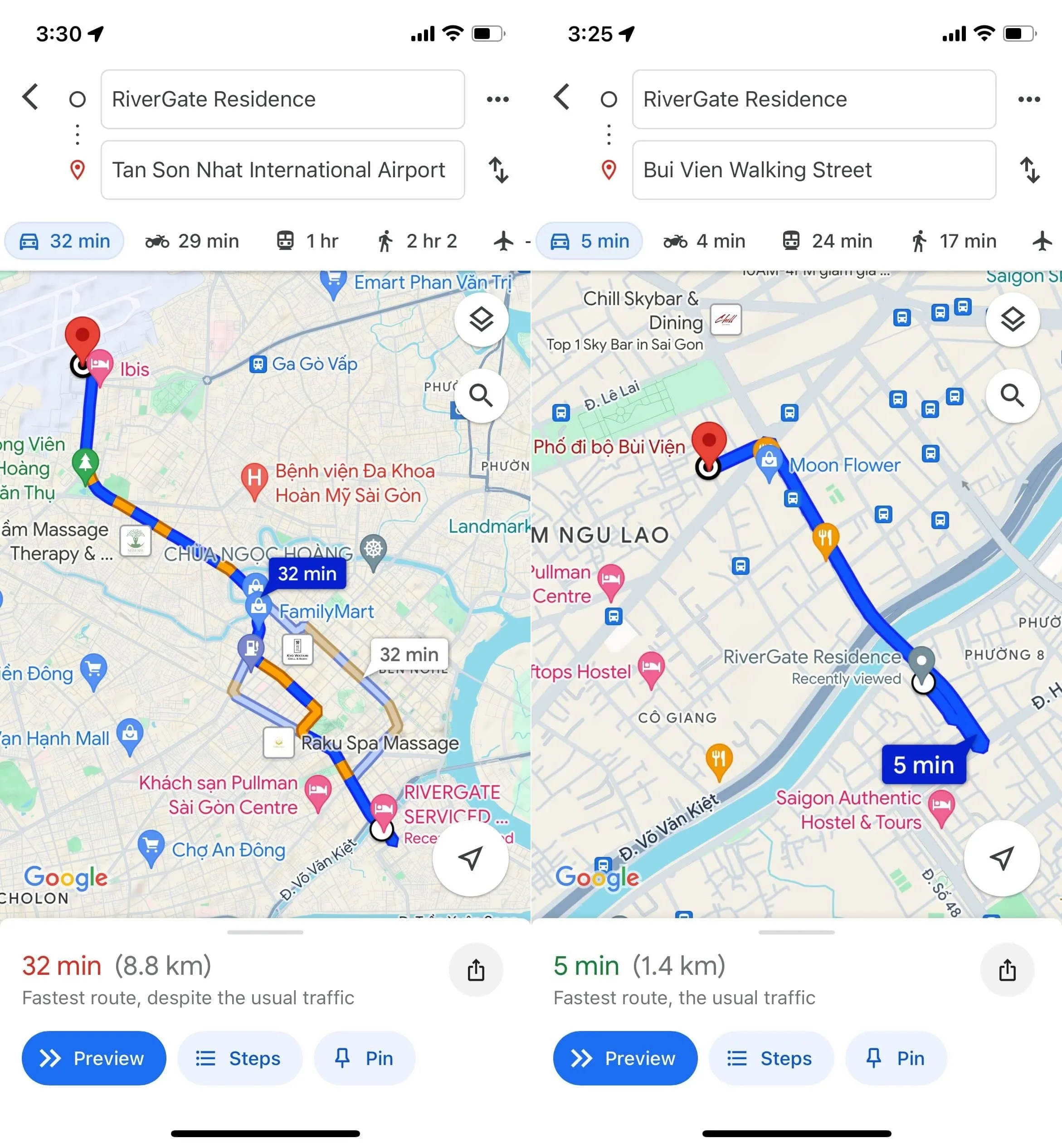 RiverGate Residence near District 1, Ben Thanh Market, Bui Vien Walking Street, Ben Thanh Metro Station and Tan Son Nhat International Airport
