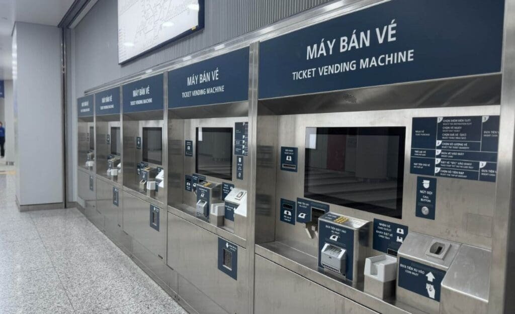 Máy bán vé tự động Metro số 1 Bến Thành – Suối Tiên tại TP.HCM