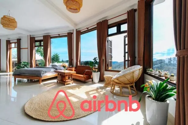 Căn hộ Airbnb tại Việt Nam với không gian mở, nội thất gỗ ấm cúng và ánh sáng tự nhiên – minh họa cho xu hướng thuê căn hộ ngắn ngày kiểu Airbnb.