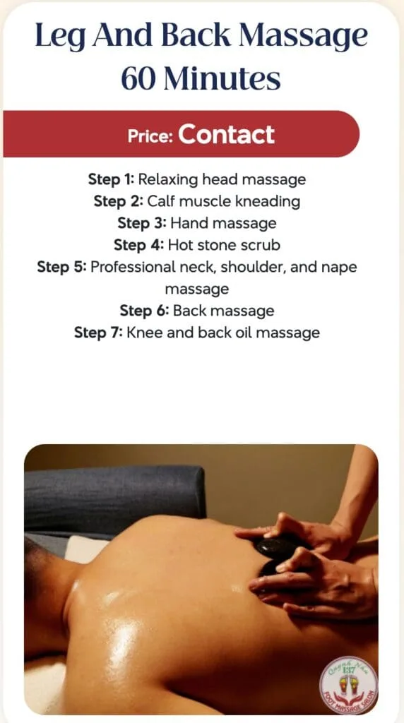 Leg and Back Massage 60 Minutes with Hot Stones at Quynh Nhu Foot Massage Salon in District 1 Ho Chi Minh City