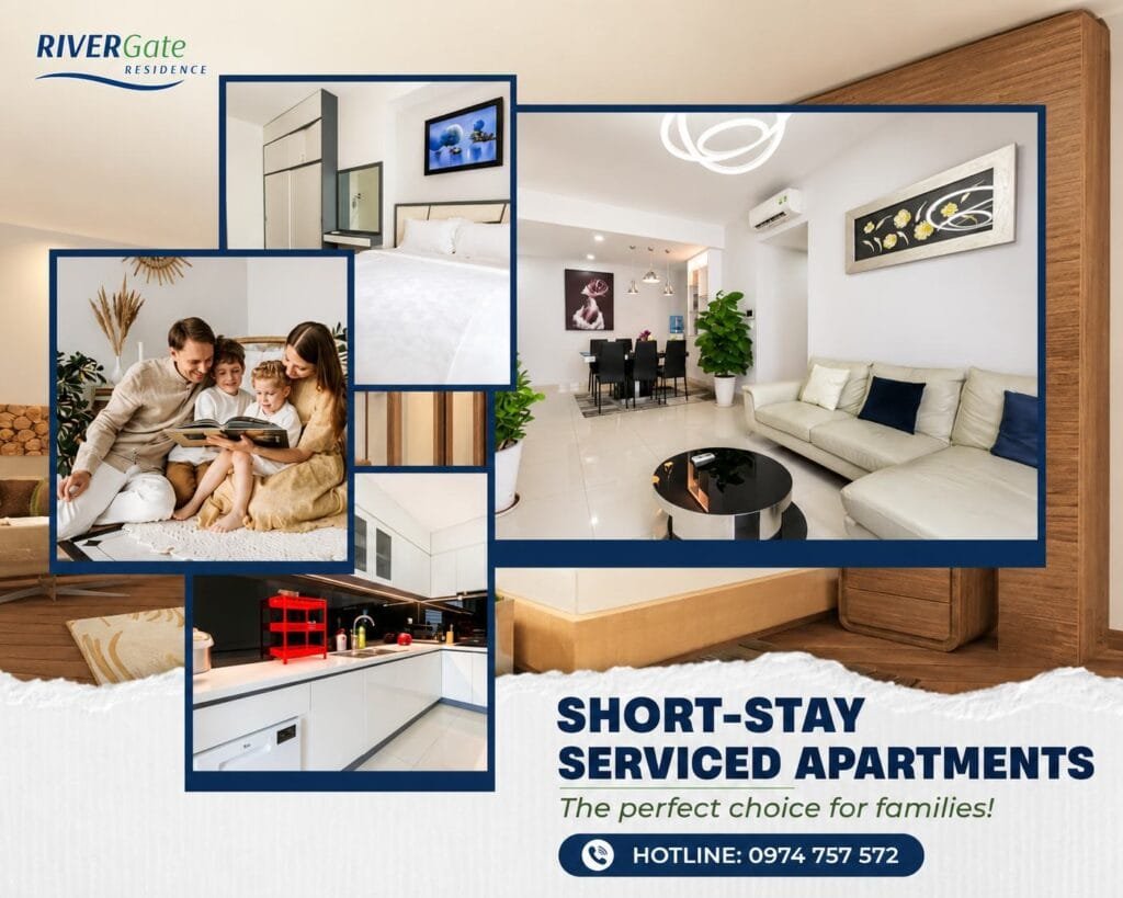 Family-friendly daily apartment rental at RiverGate Residence in Ho Chi Minh City