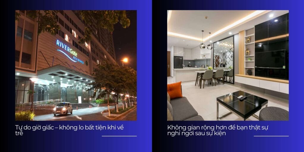 Thuê căn hộ theo ngày tại RiverGate Residence Quận 4 gần Quận 1