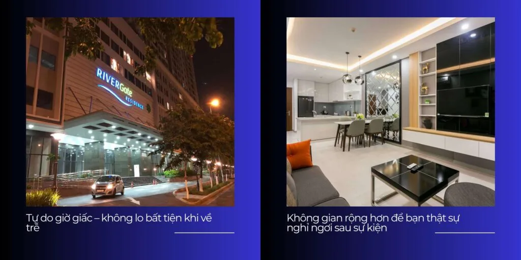 Thuê căn hộ theo ngày tại RiverGate Residence Quận 4 gần Quận 1